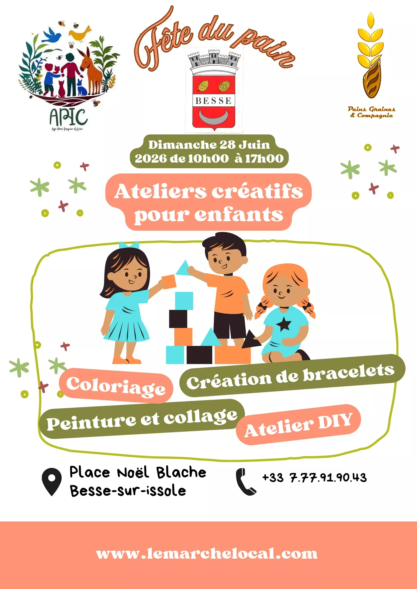 Retrouvez-nous à la place Noël Blache à Besse-sur-Issole le dimanche 28 Juin 2026 de 10h00  à 17h00